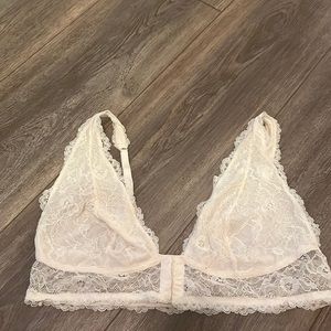 White lace bralette